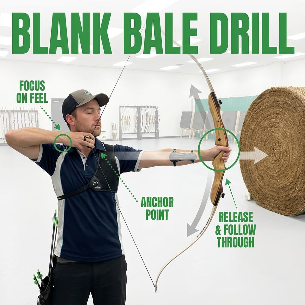 Blank bale practice drill