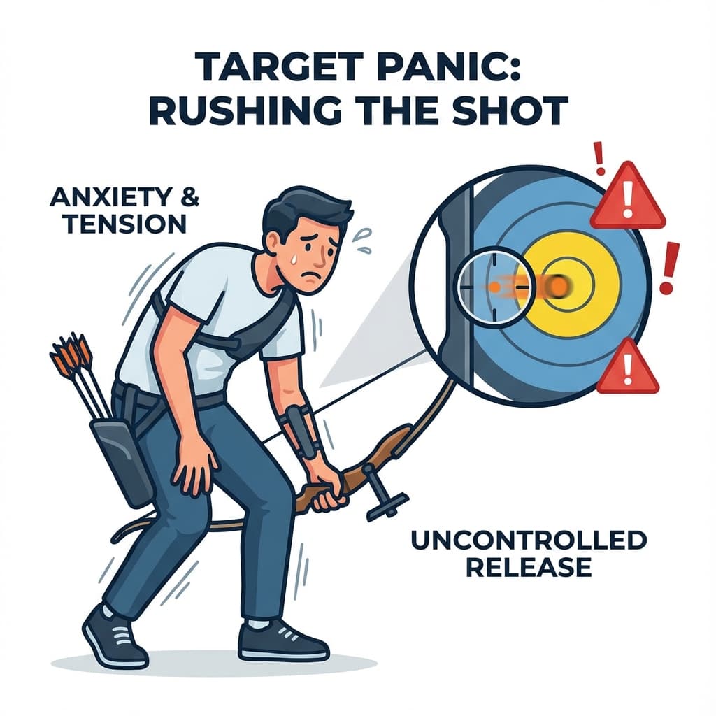 Target panic and rushing the shot
